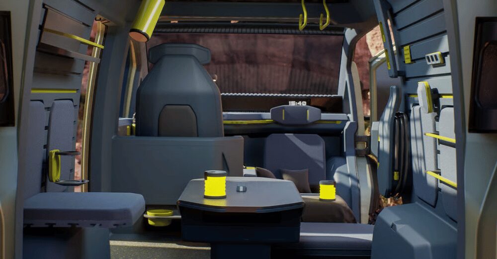 Kia PV5 Electric Van Gets VanLab Camper Kit - PV5 WKNDR interior